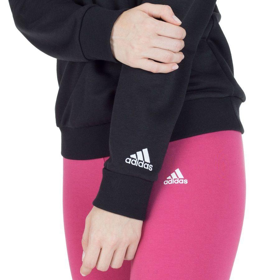 moletom adidas essentials linear feminino rosa