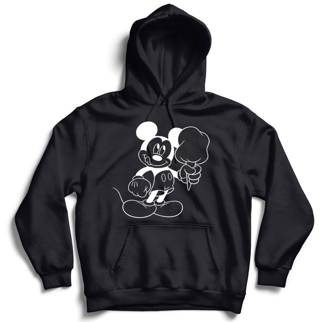 black moletom com capuz front