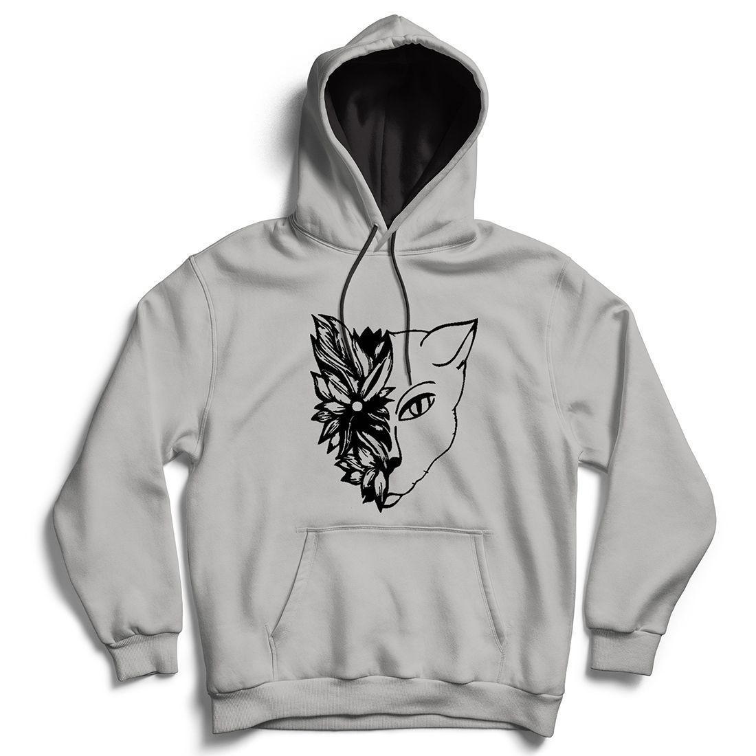 designer black moletom com capuz