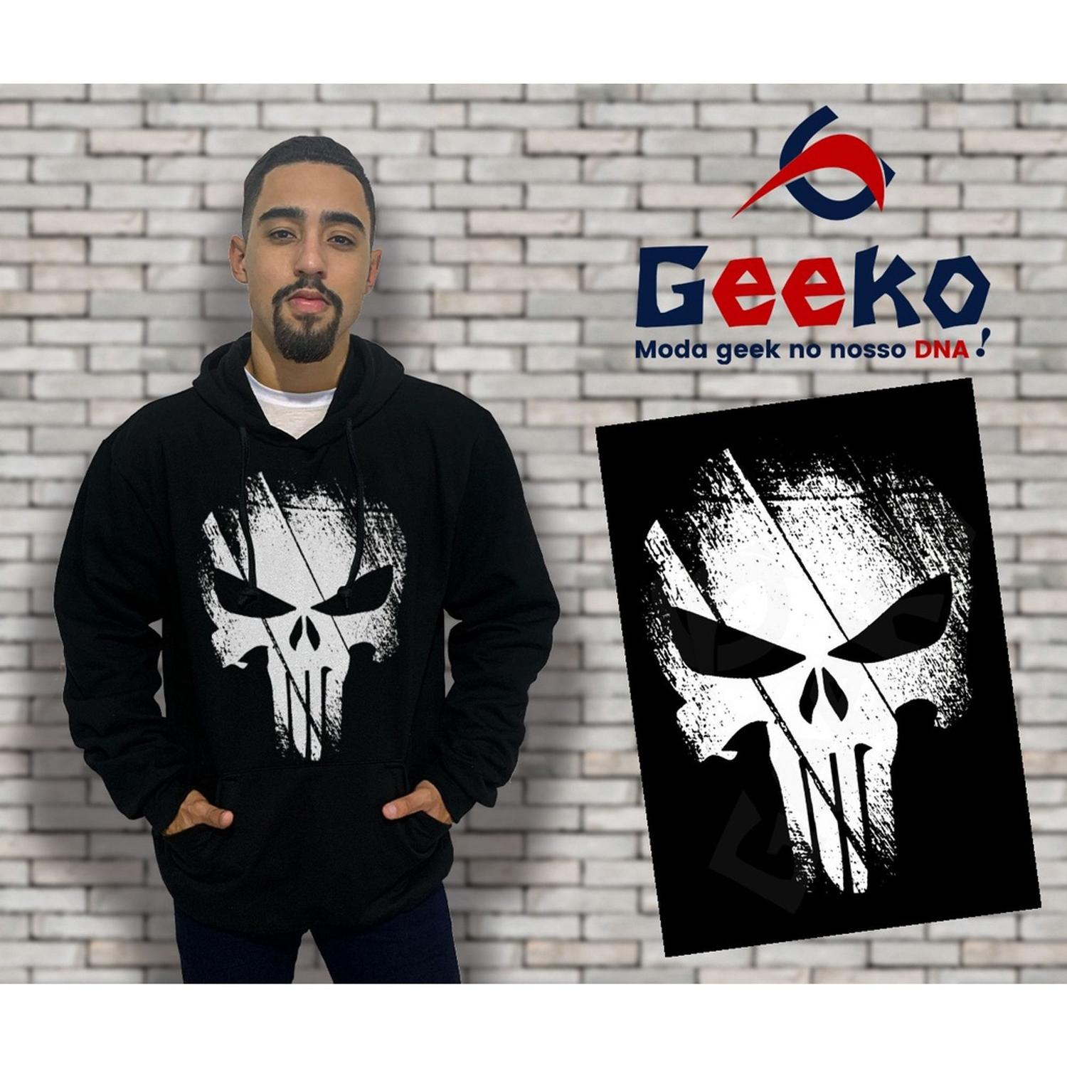 Moletom Canguru Masculino O Justiceiro The Punisher Geeko