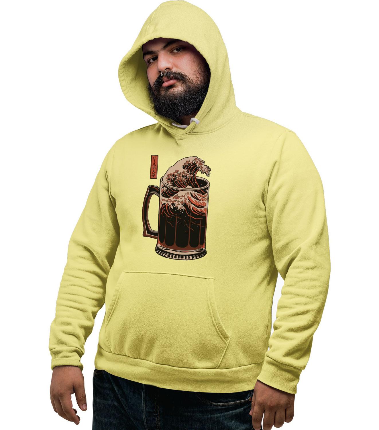 drinking moletom com capuz with beer pocket