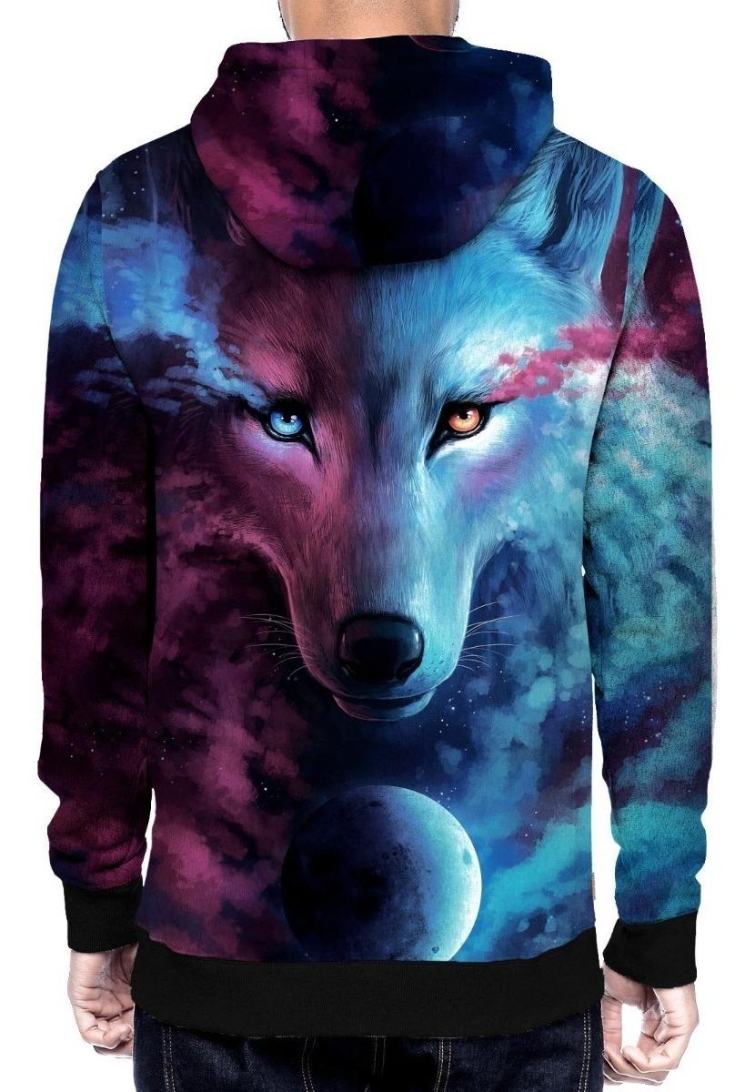 Moletom Capuz Bolso Lobo Acid Galaxia Universo Tumblr - Trust - Outros Moda e Acessórios - Magazine Luiza