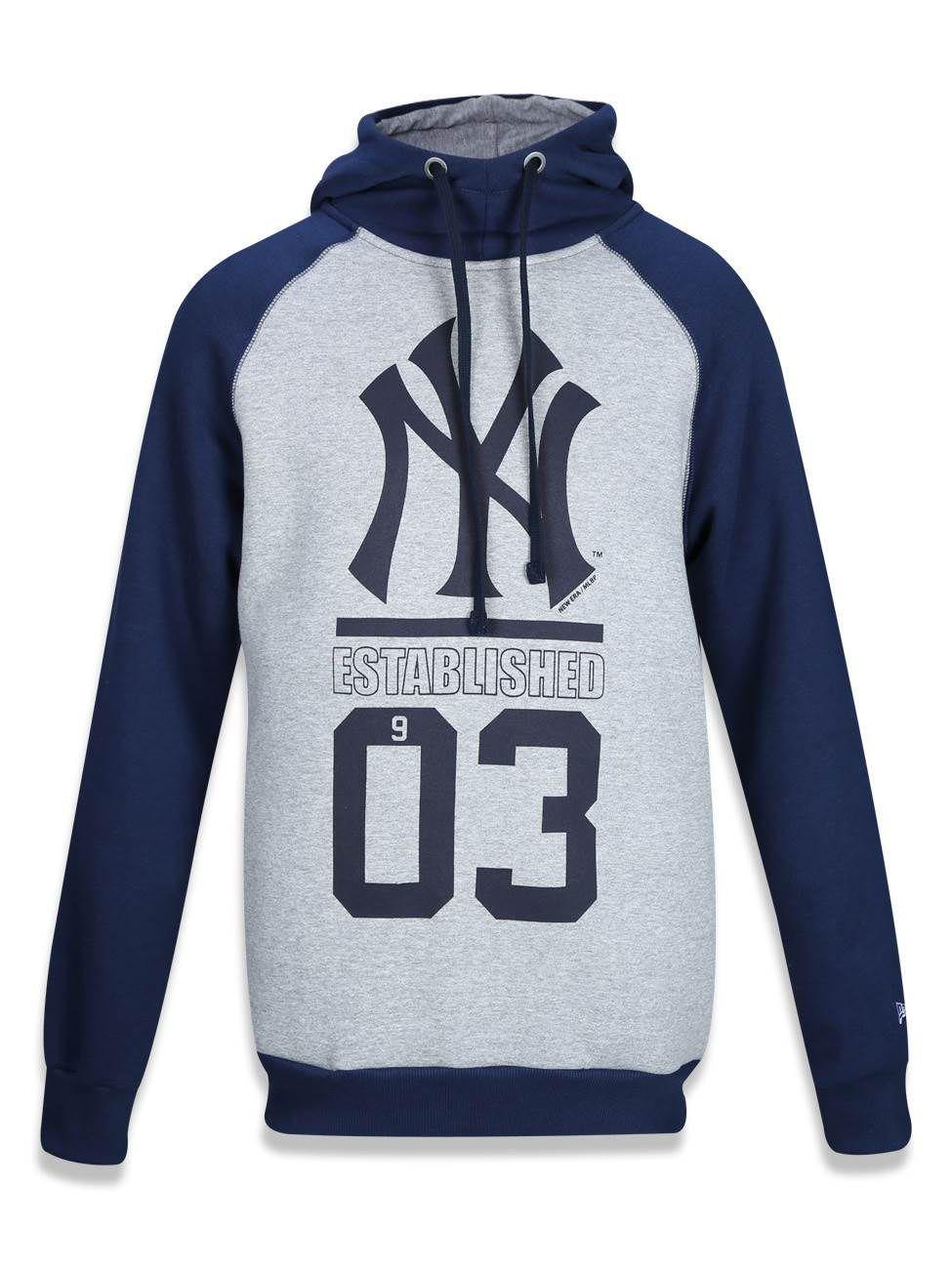 yankees jersey moletom com capuz