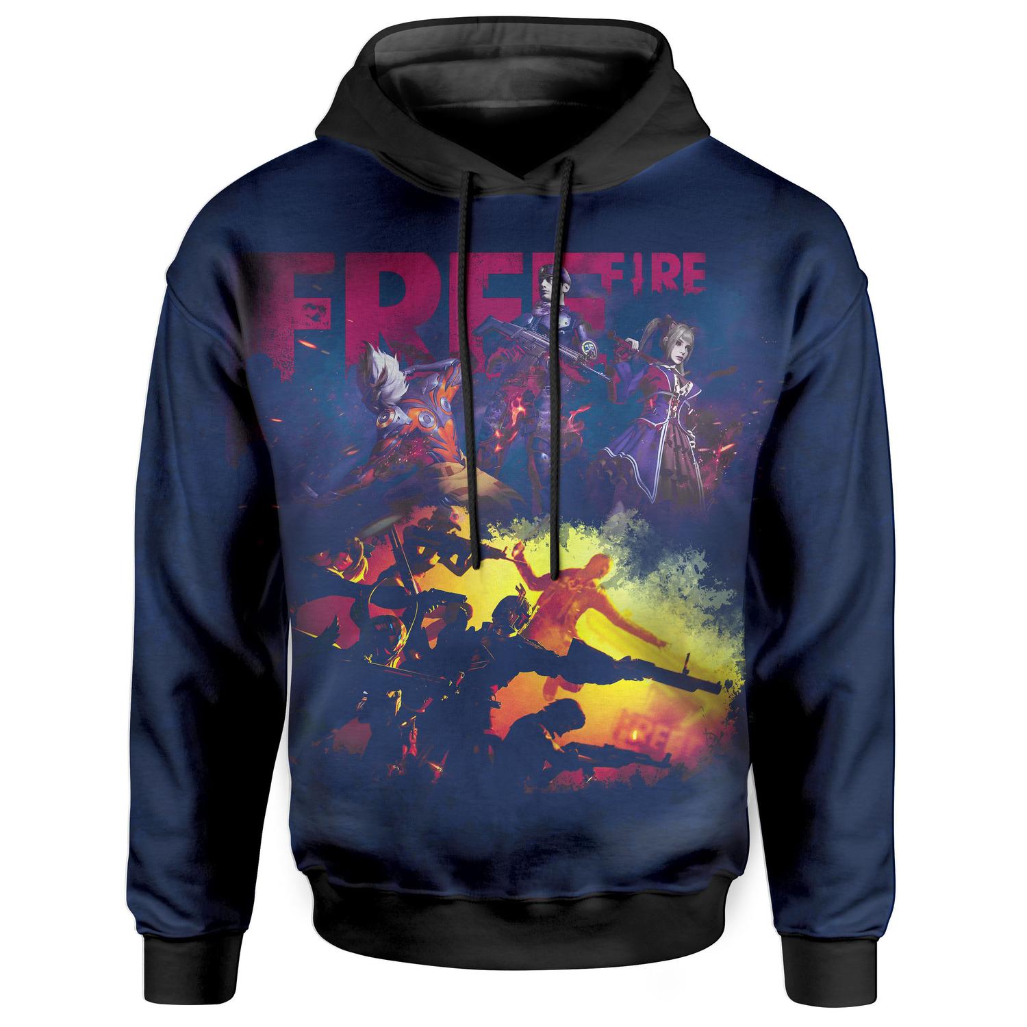 moletom com capuz flames