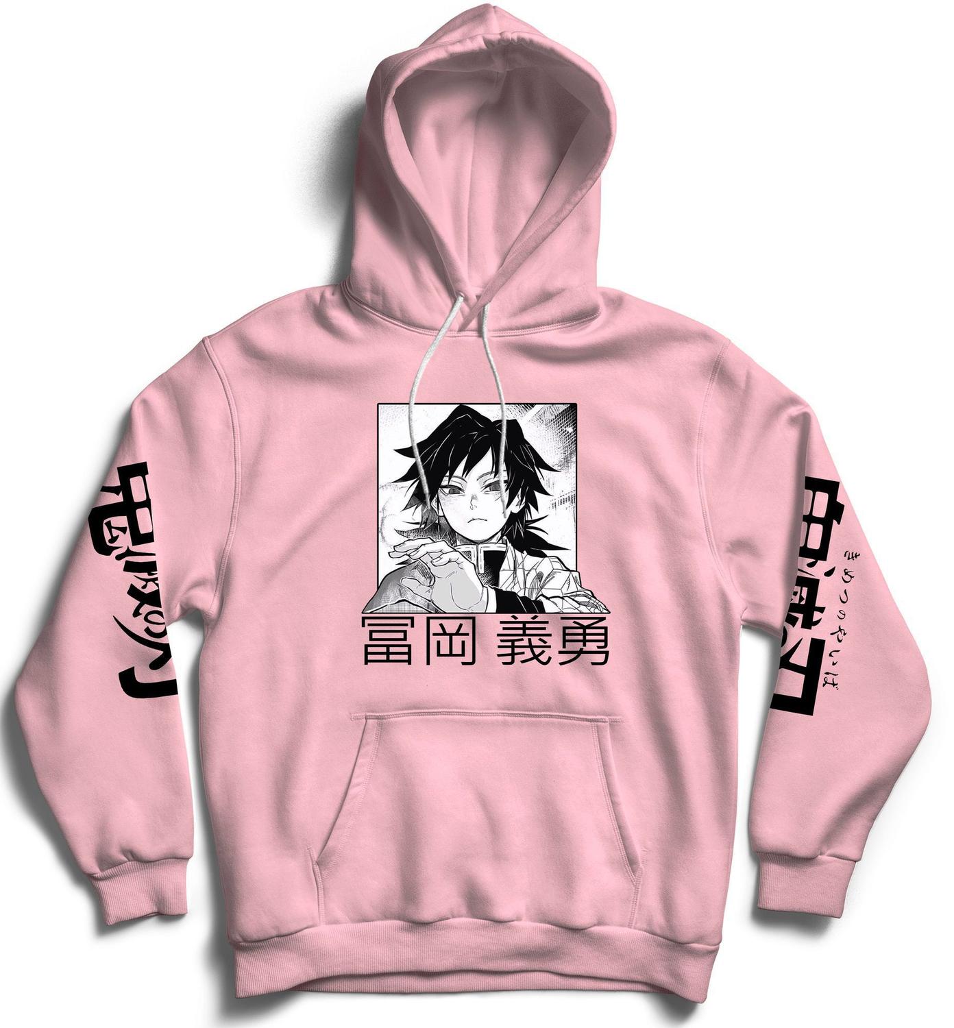 pink moletom com capuz anime