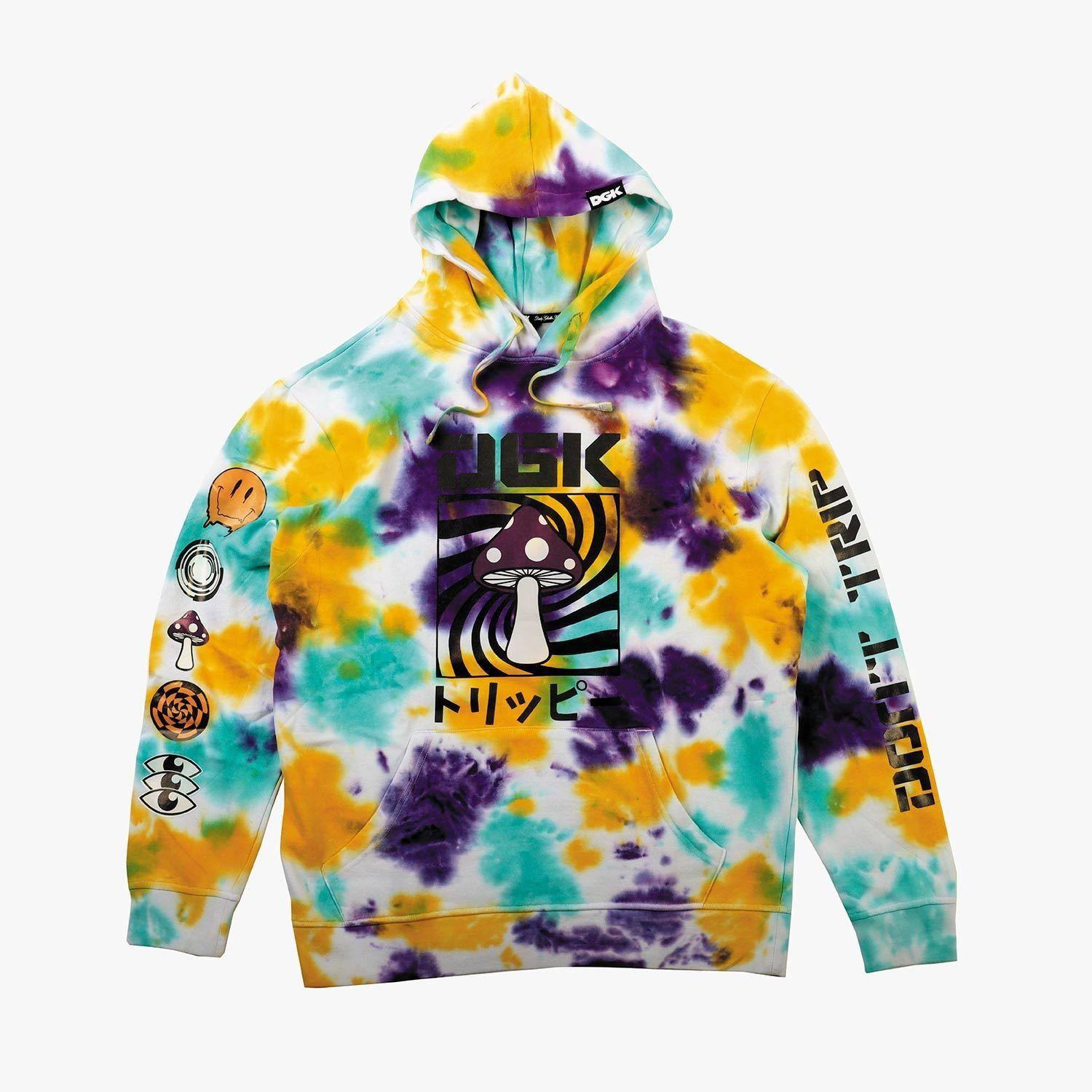 giant tie dye moletom com capuz