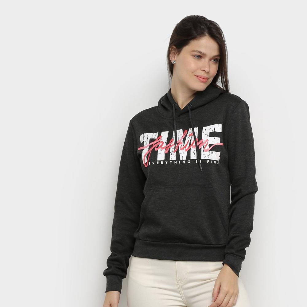 grey moletom com capuz fashion