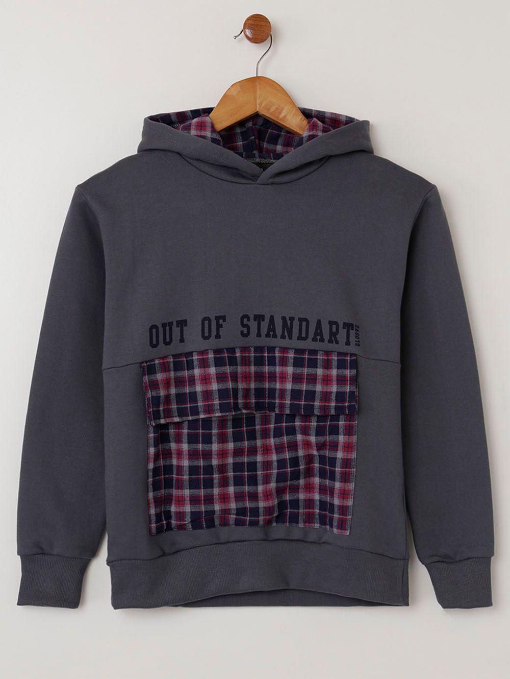 moletom com capuz checkered