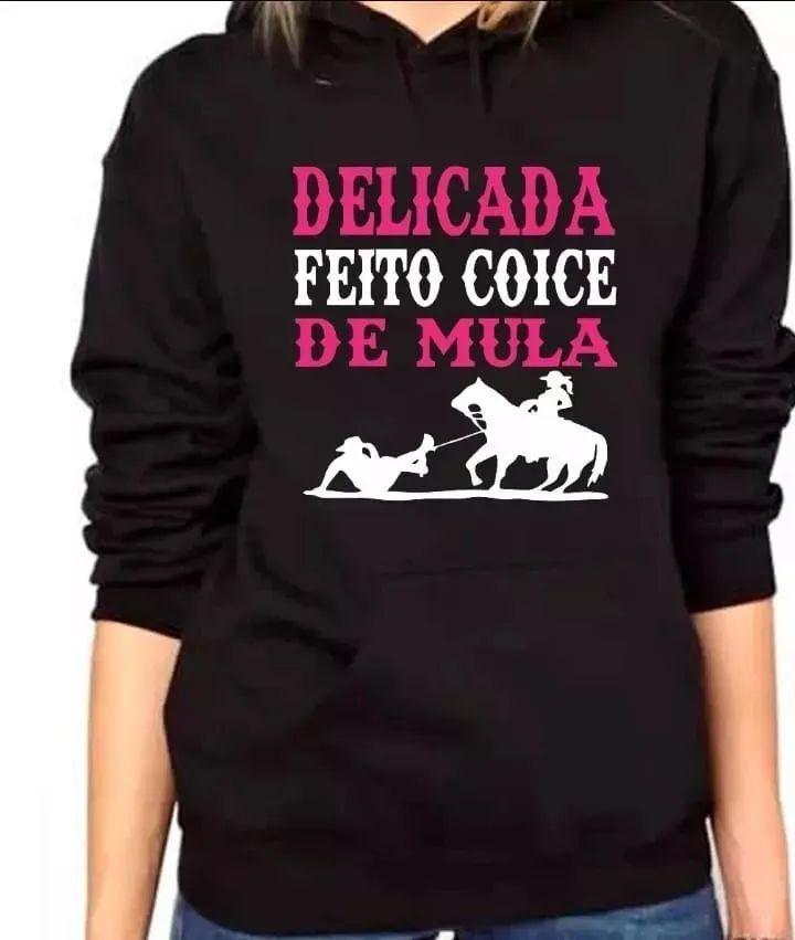 blusa de moletom country feminina