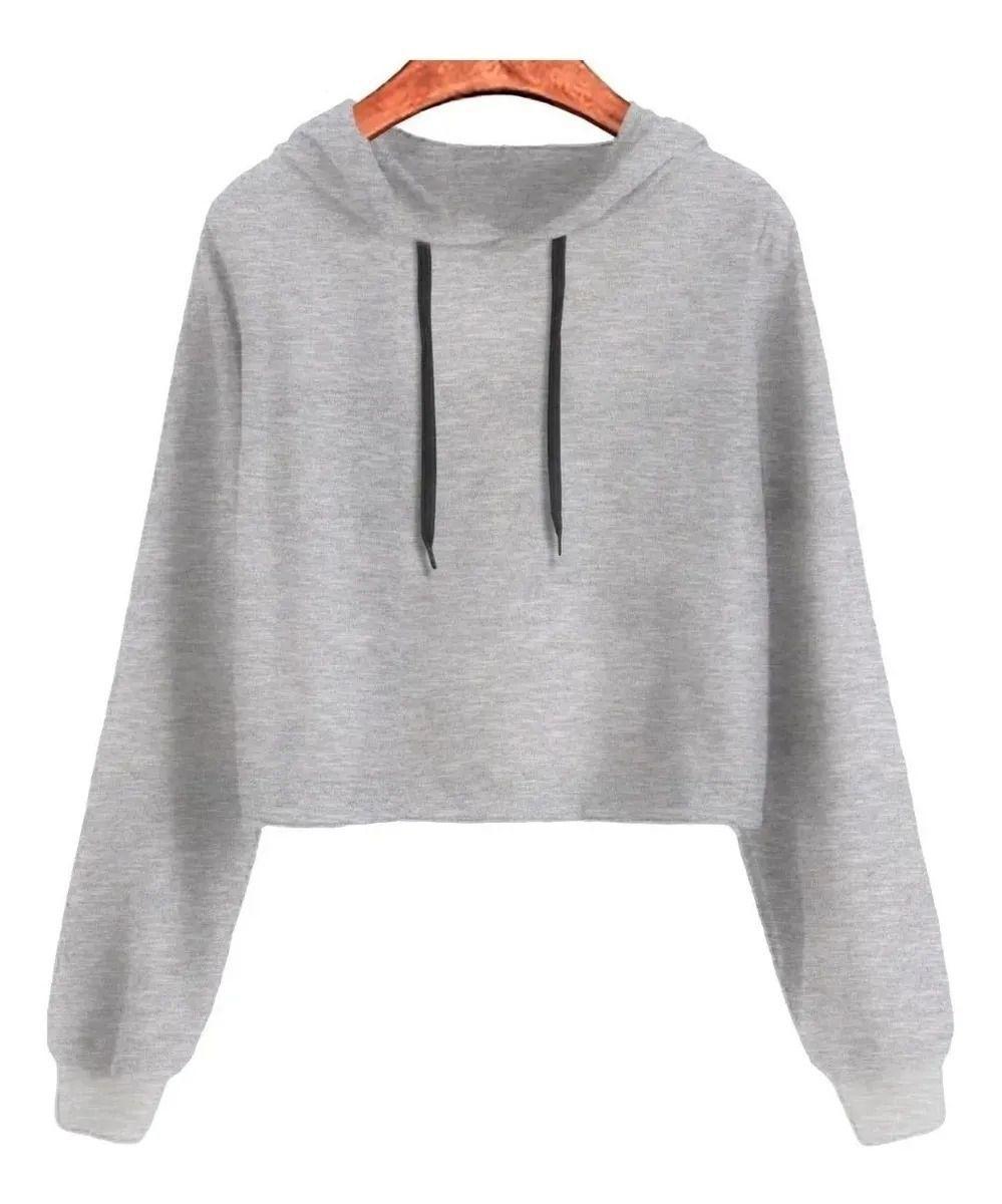 casaco moletom curto feminino