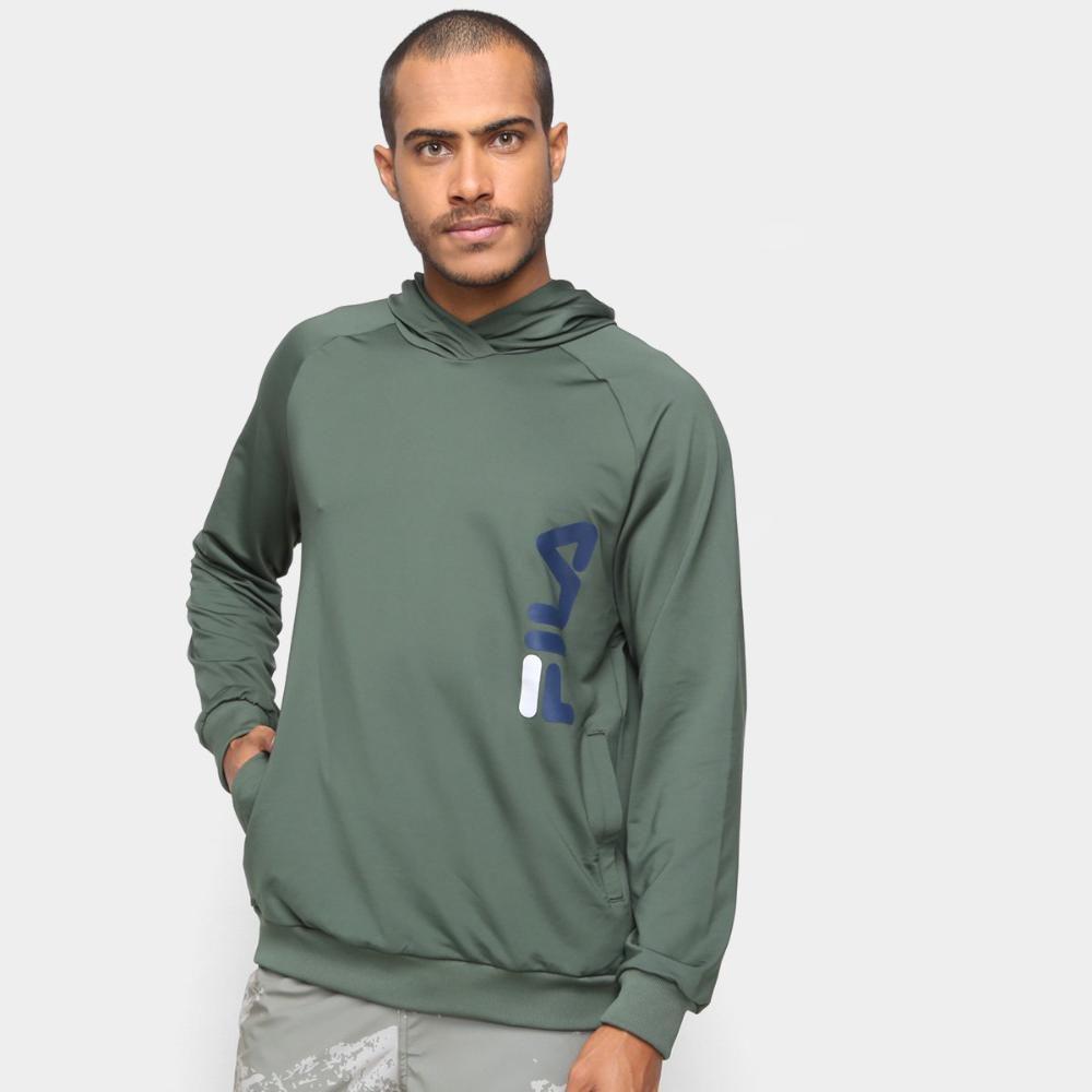 green fila moletom com capuz