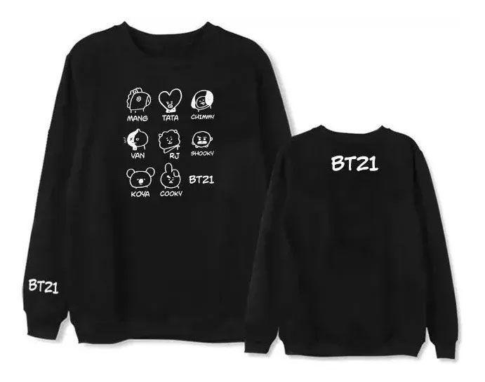 bt21 shooky moletom com capuz