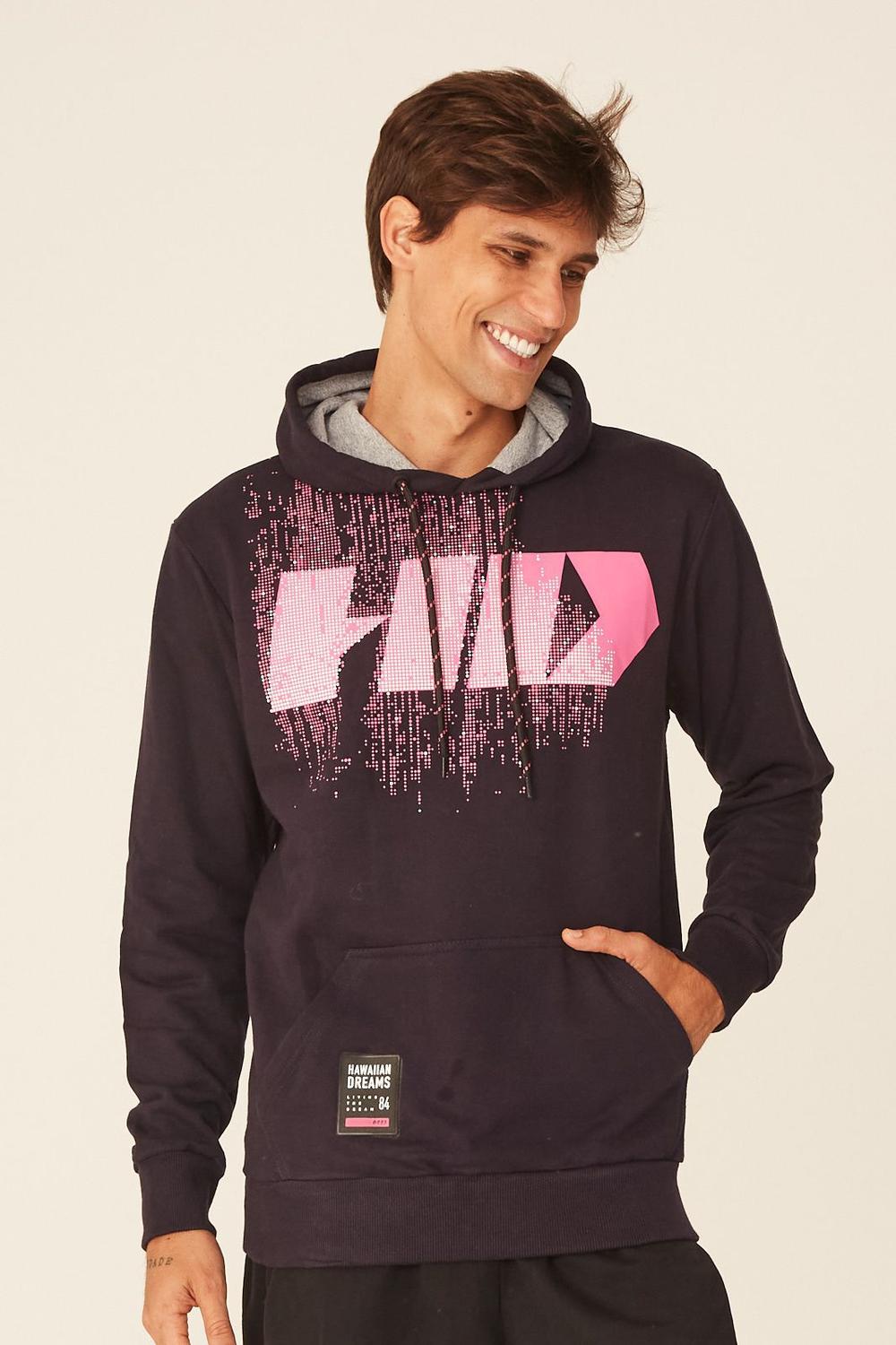 long moletom com capuz femme