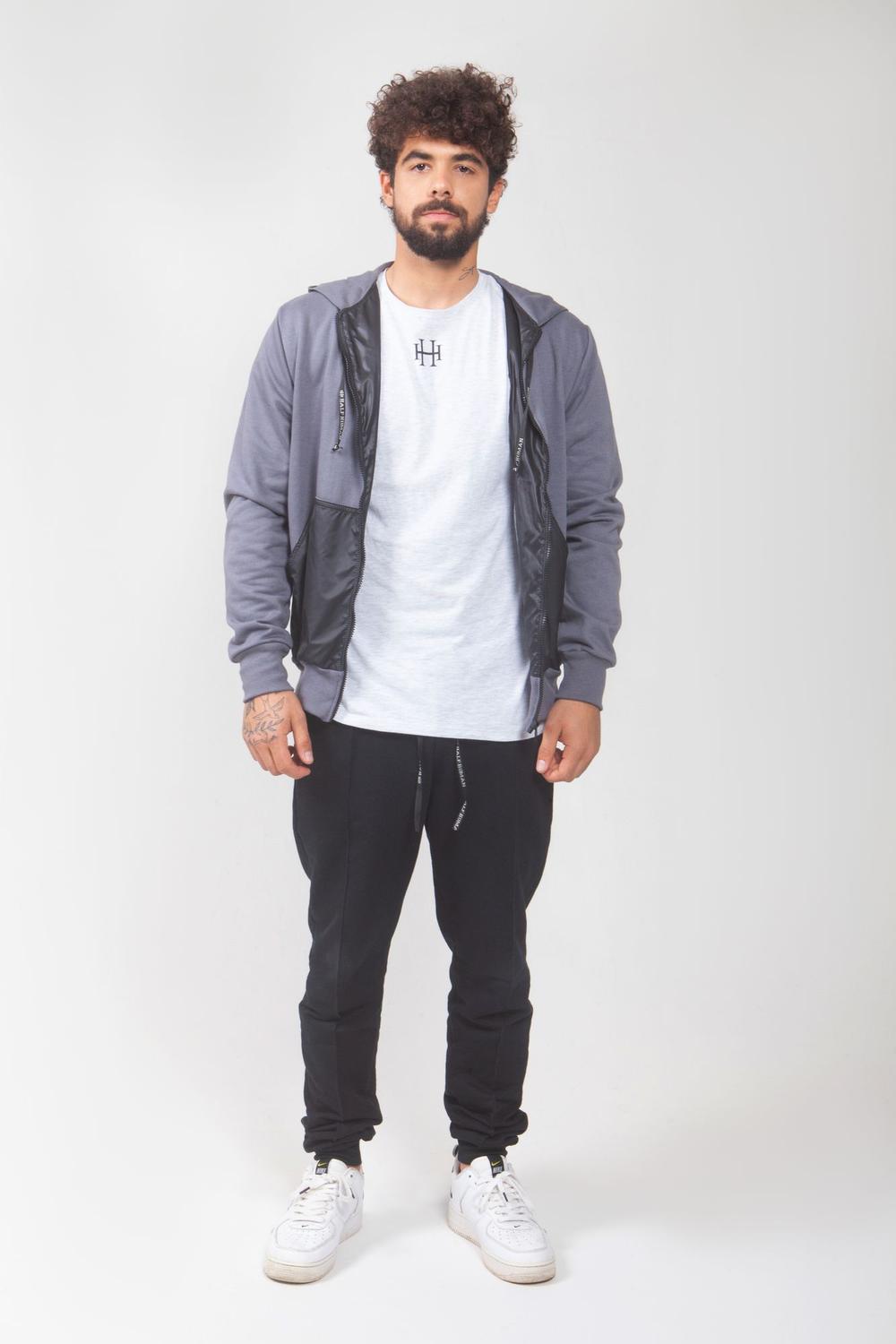 half and half moletom com capuz