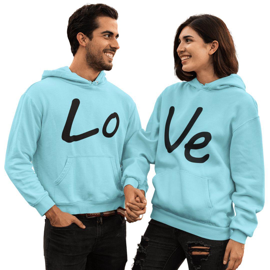 bf gf moletom com capuzs