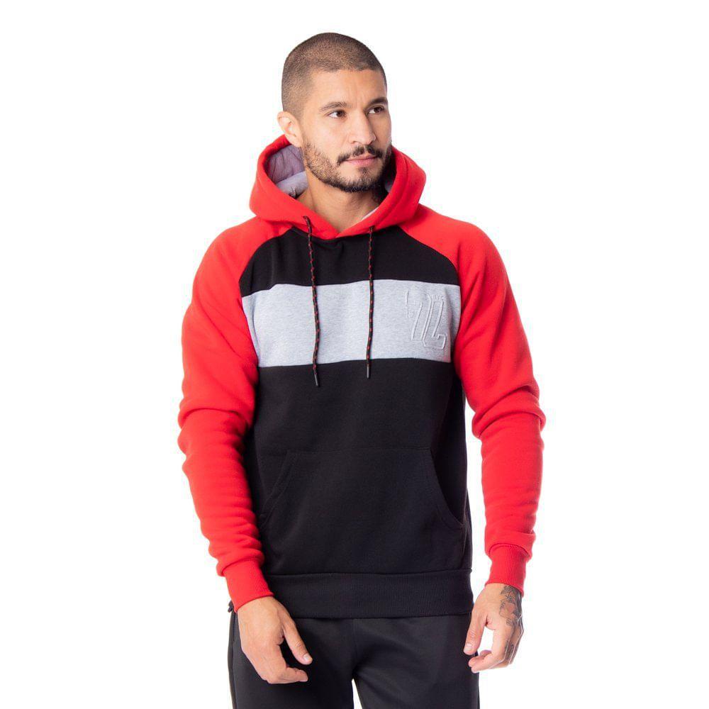 three colour moletom com capuz