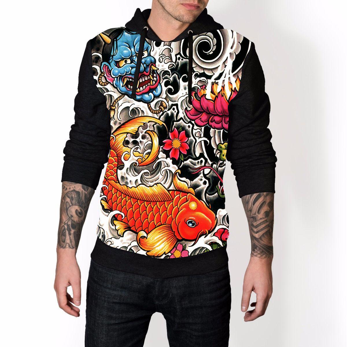 koi moletom com capuz