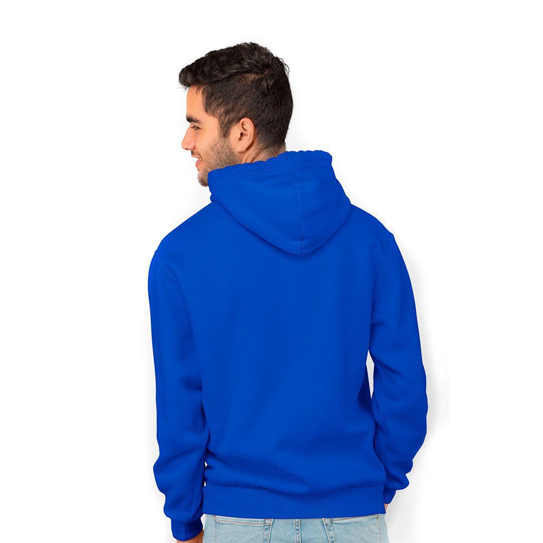 mens royal blue zip up moletom com capuz