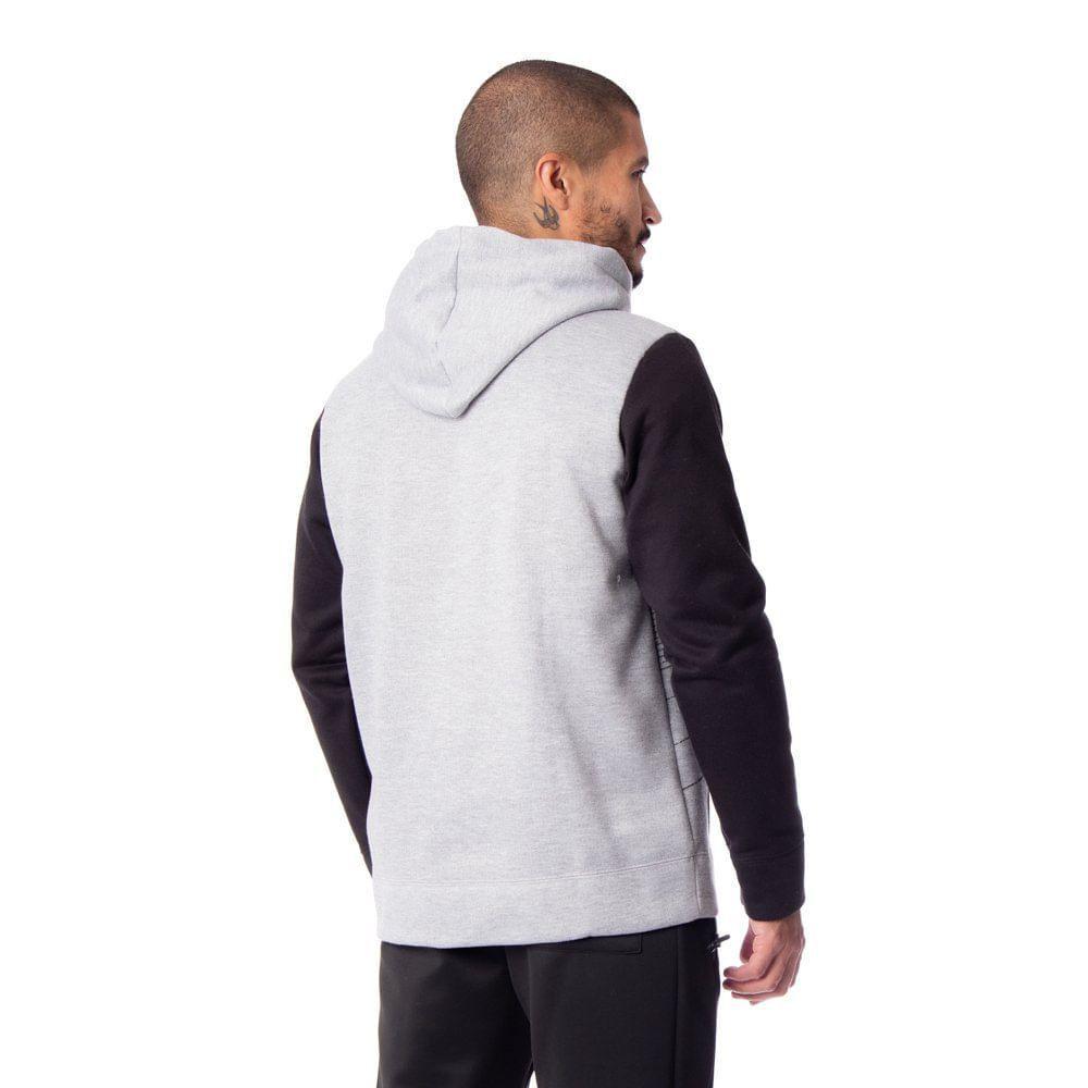corduroy patchwork moletom com capuz