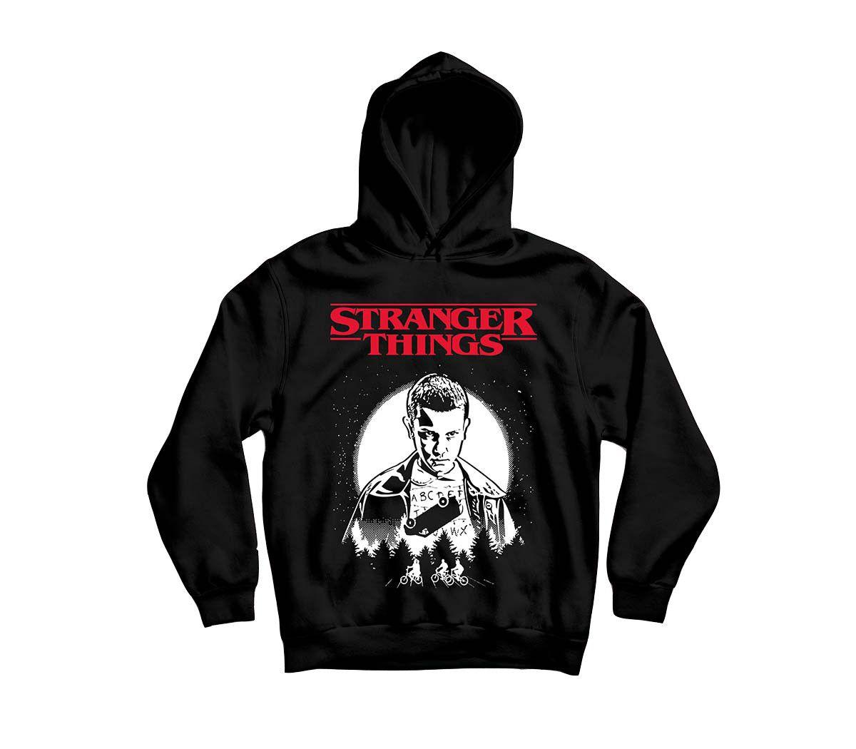 Hot moletom stranger things preto Clearance