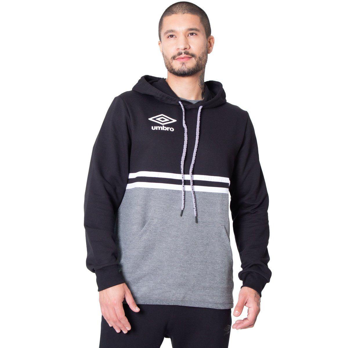 umbro grey moletom com capuz