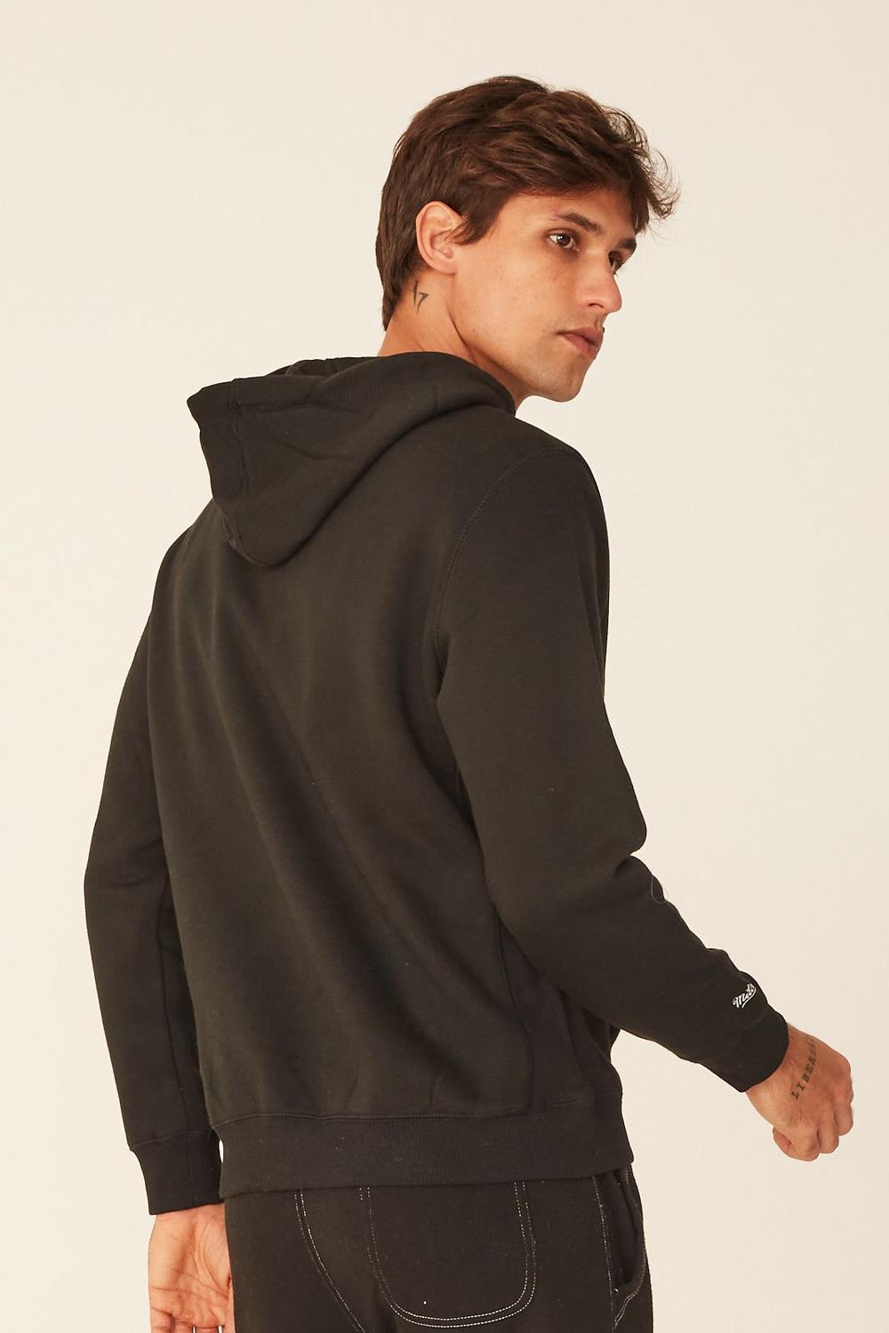 grey branded moletom com capuzs