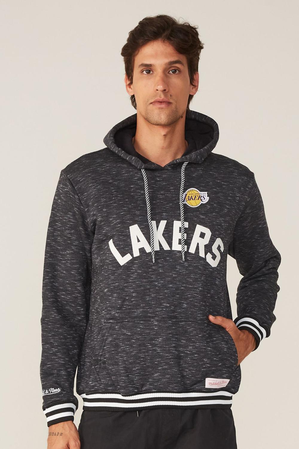 los angeles lakers pullover moletom com capuz