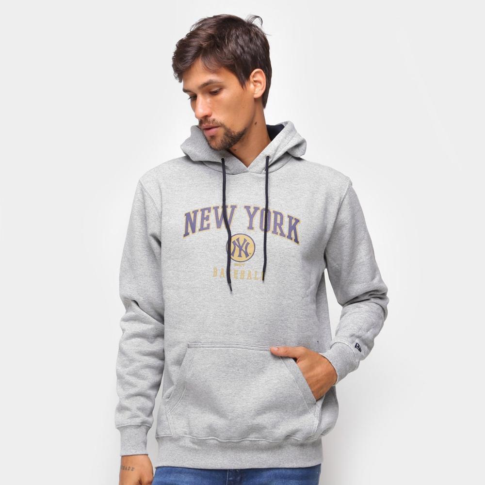 yankees zip up moletom com capuz