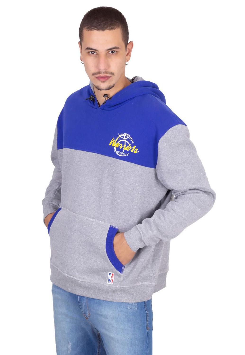 warriors black moletom com capuz