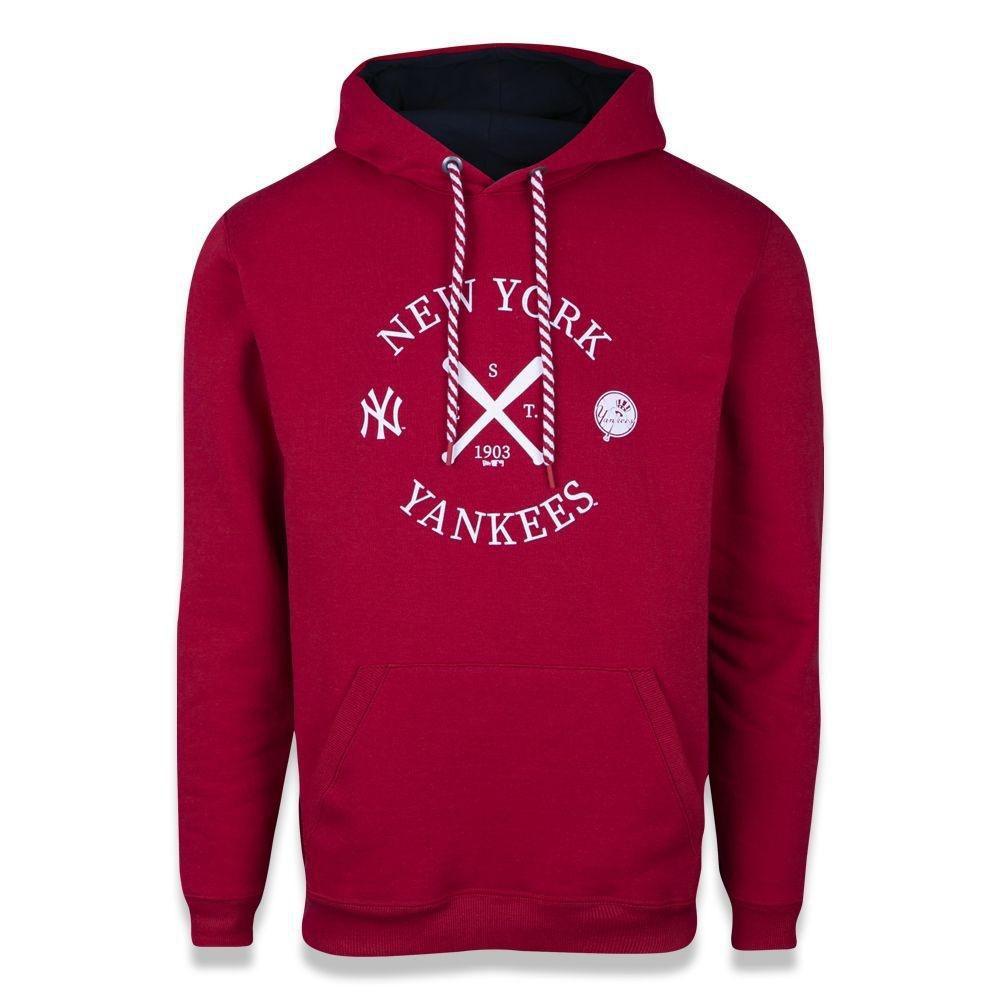 yankees zip up moletom com capuz