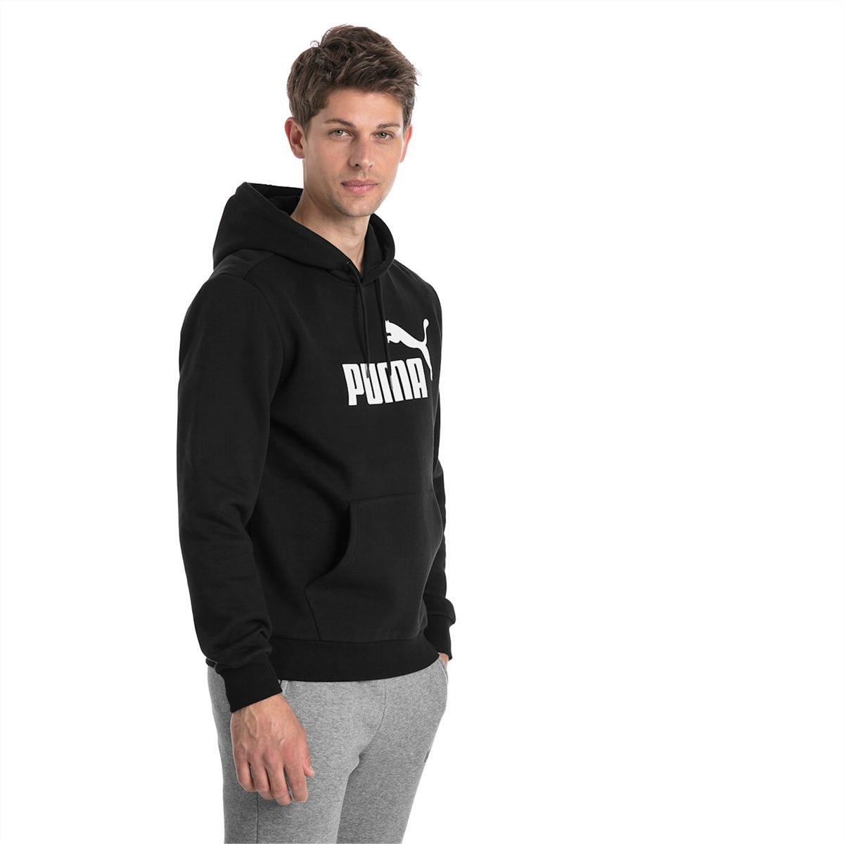 puma essential fleece moletom com capuz