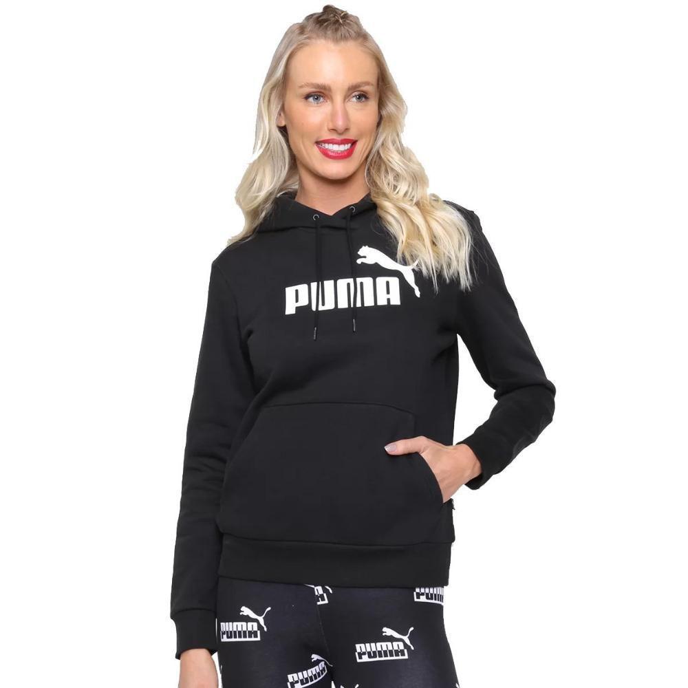gray puma moletom com capuz