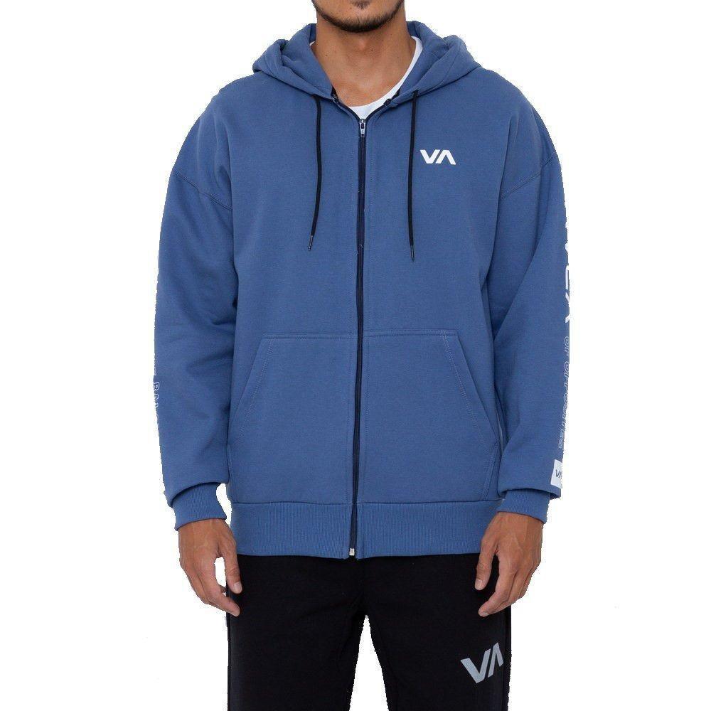 rvca grey moletom com capuz