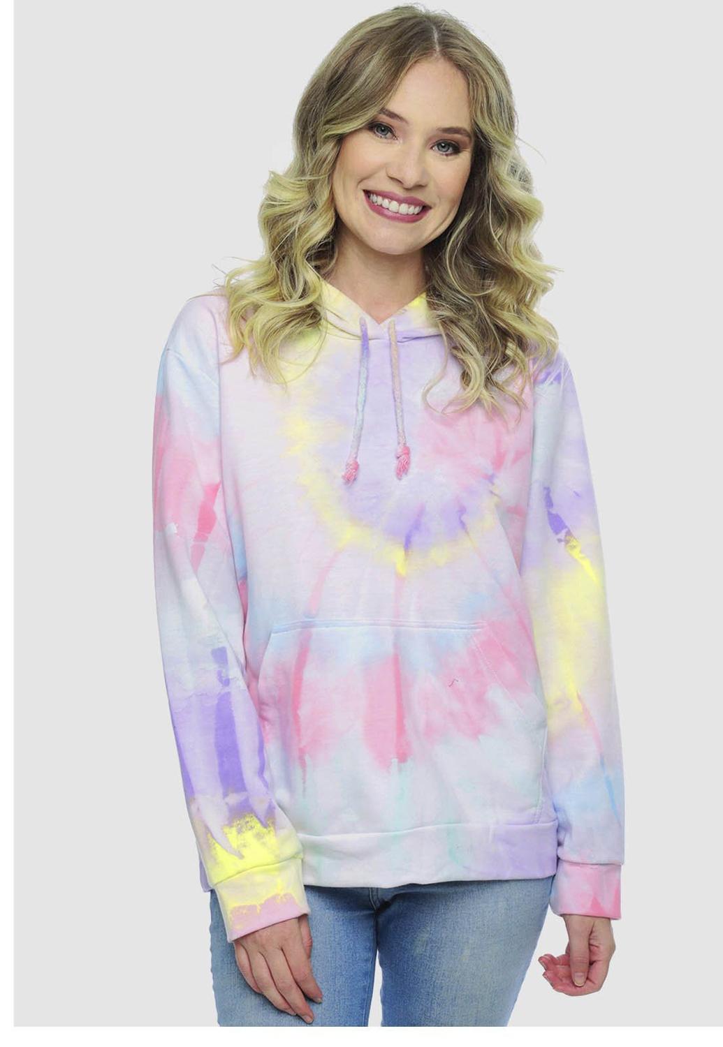 victoria secret pink tie dye moletom com capuz