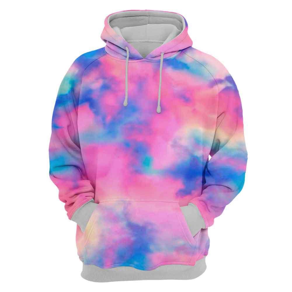 red tie dye moletom com capuz mens