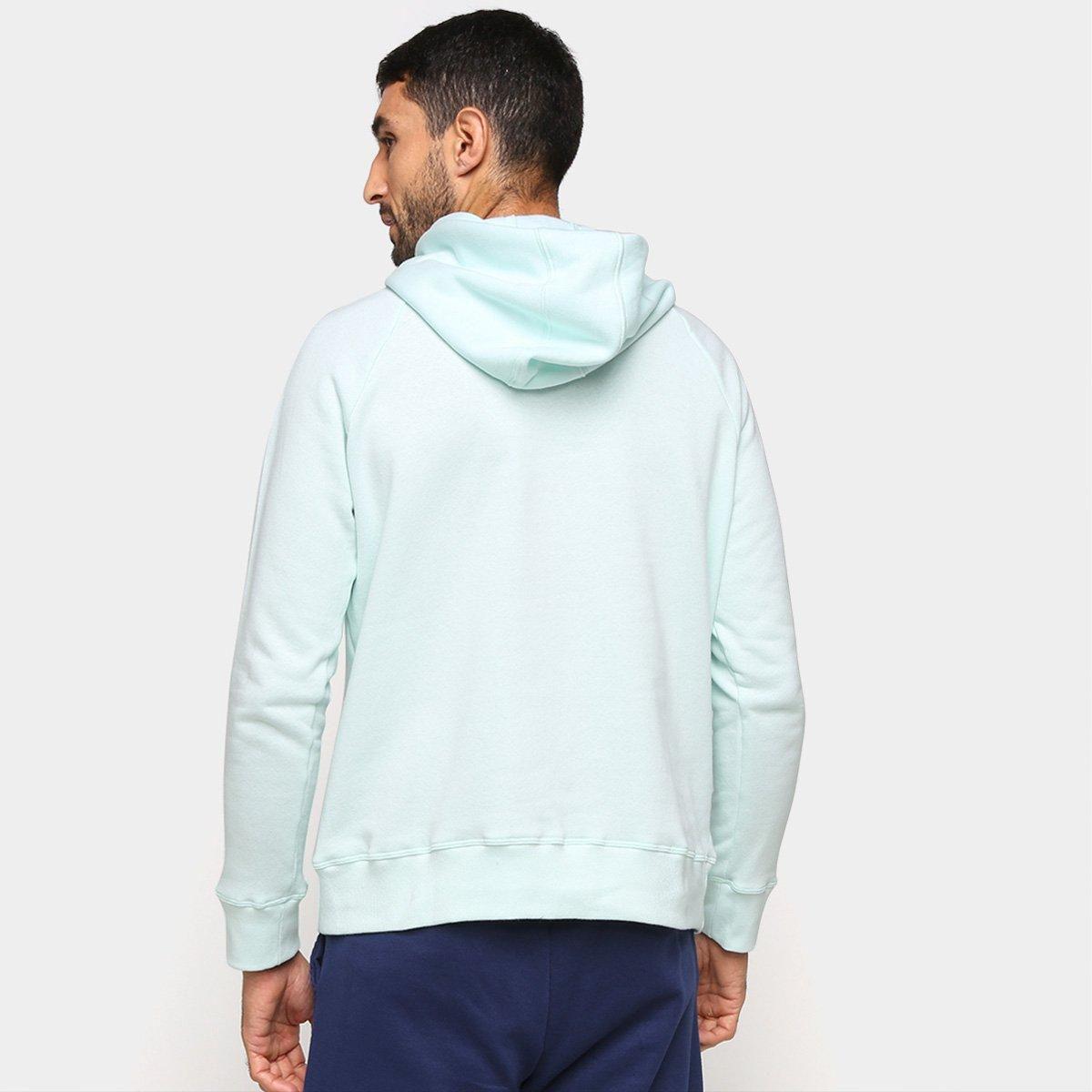 mint green under armour moletom com capuz