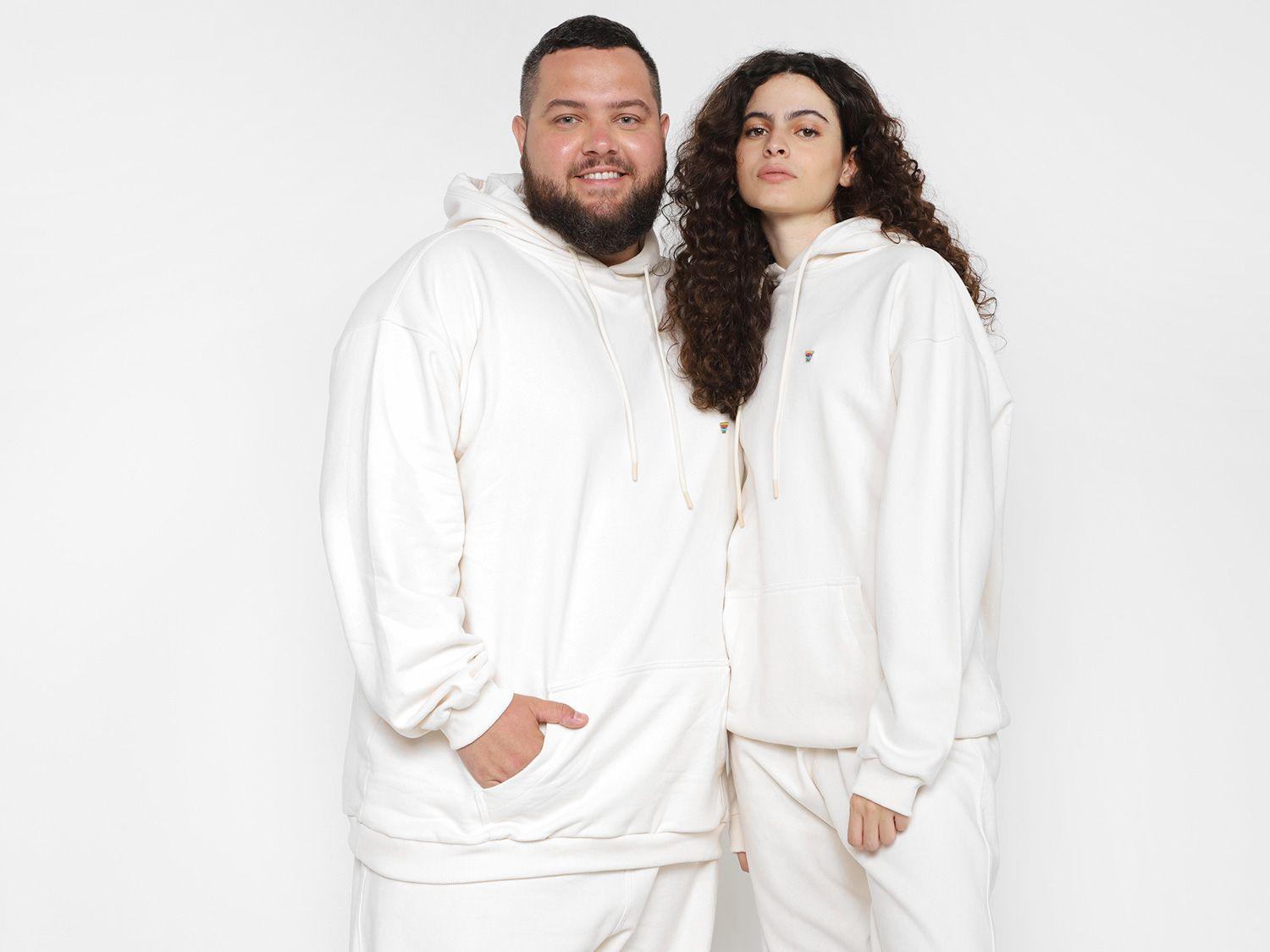 oversized moletom com capuz loungewear