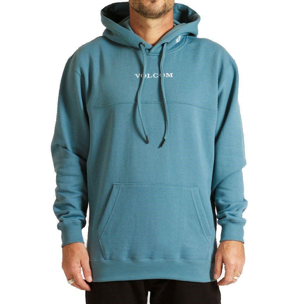 volcom blue moletom com capuz