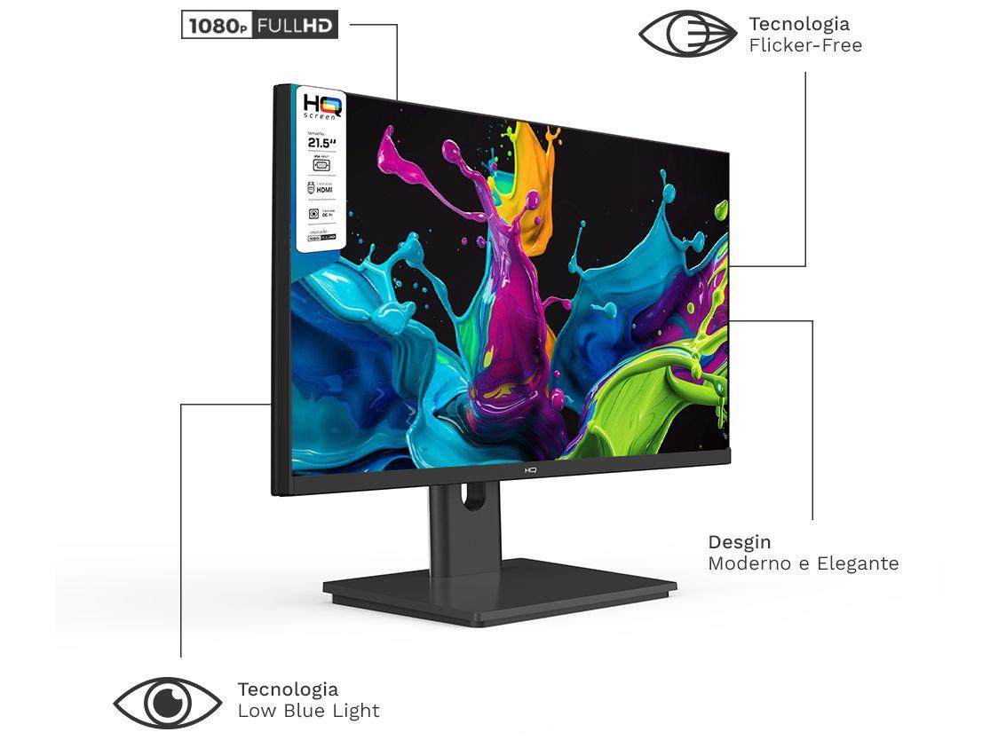 Monitor 21,5" LED HQ 75Hz 5ms M215HQ HDMI VGA