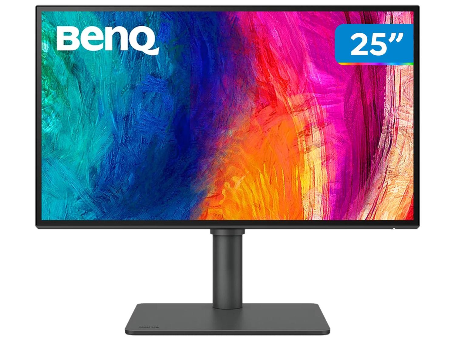 Monitor BenQ 25" PD2506Q 2K Quad HD IPS, 95% P3, 100% sRGB com USB-C Thunderbolt