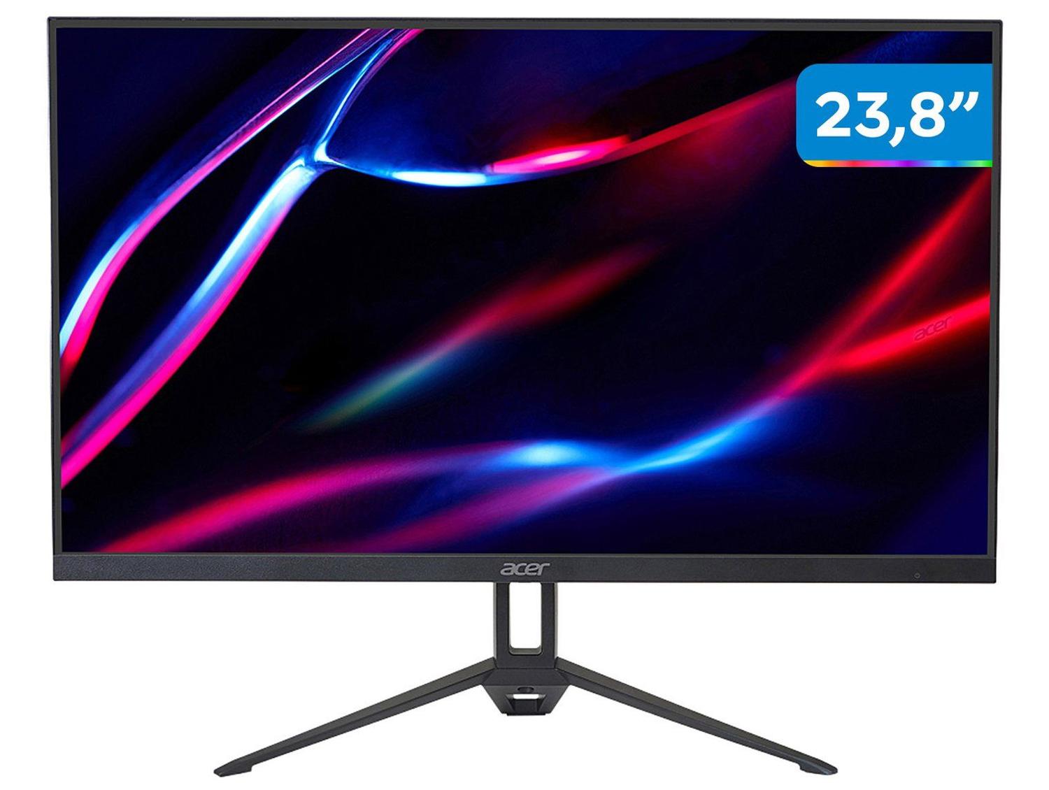 Monitor Gamer Acer KG243Y P1bip 23,8" Full HD Preto KG Nitro Series UM.QX3AA.103