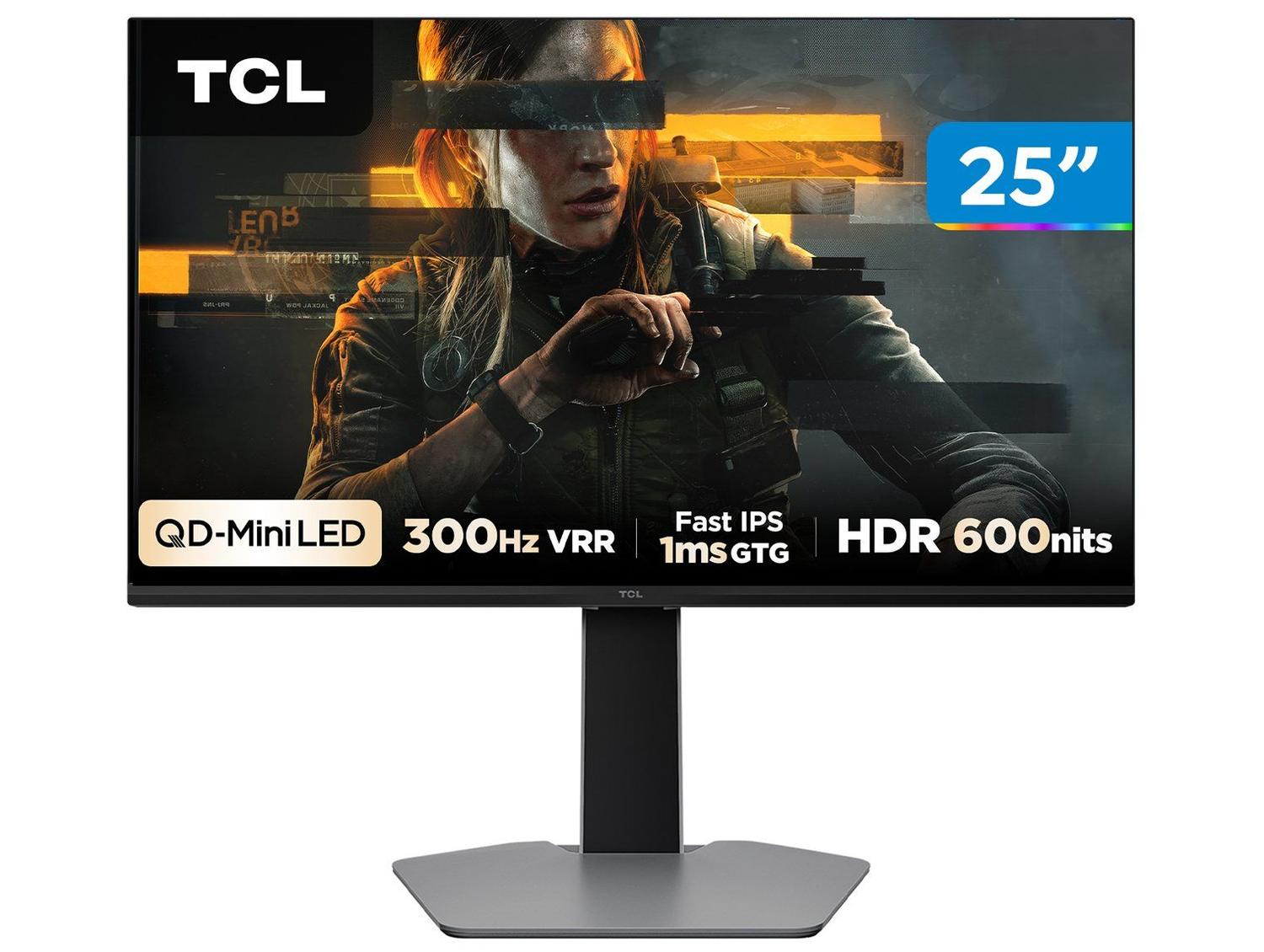 Monitor Gamer TCL 25G64 25" Full HD Preto