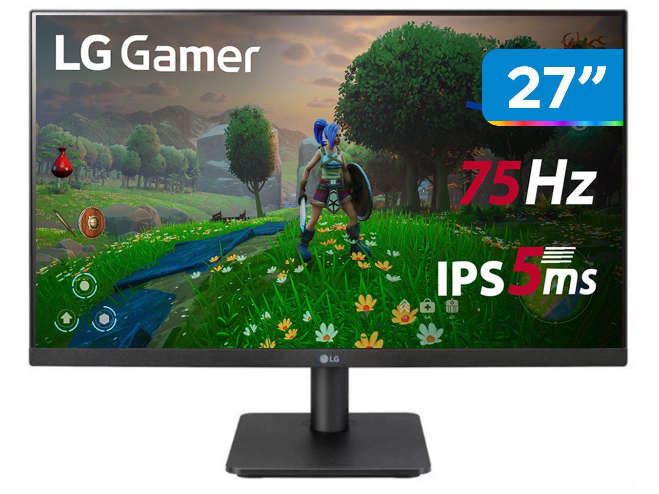 Monitor LG LED 27 Polegadas IPS Full HD HDMI VGA 27MP400-B