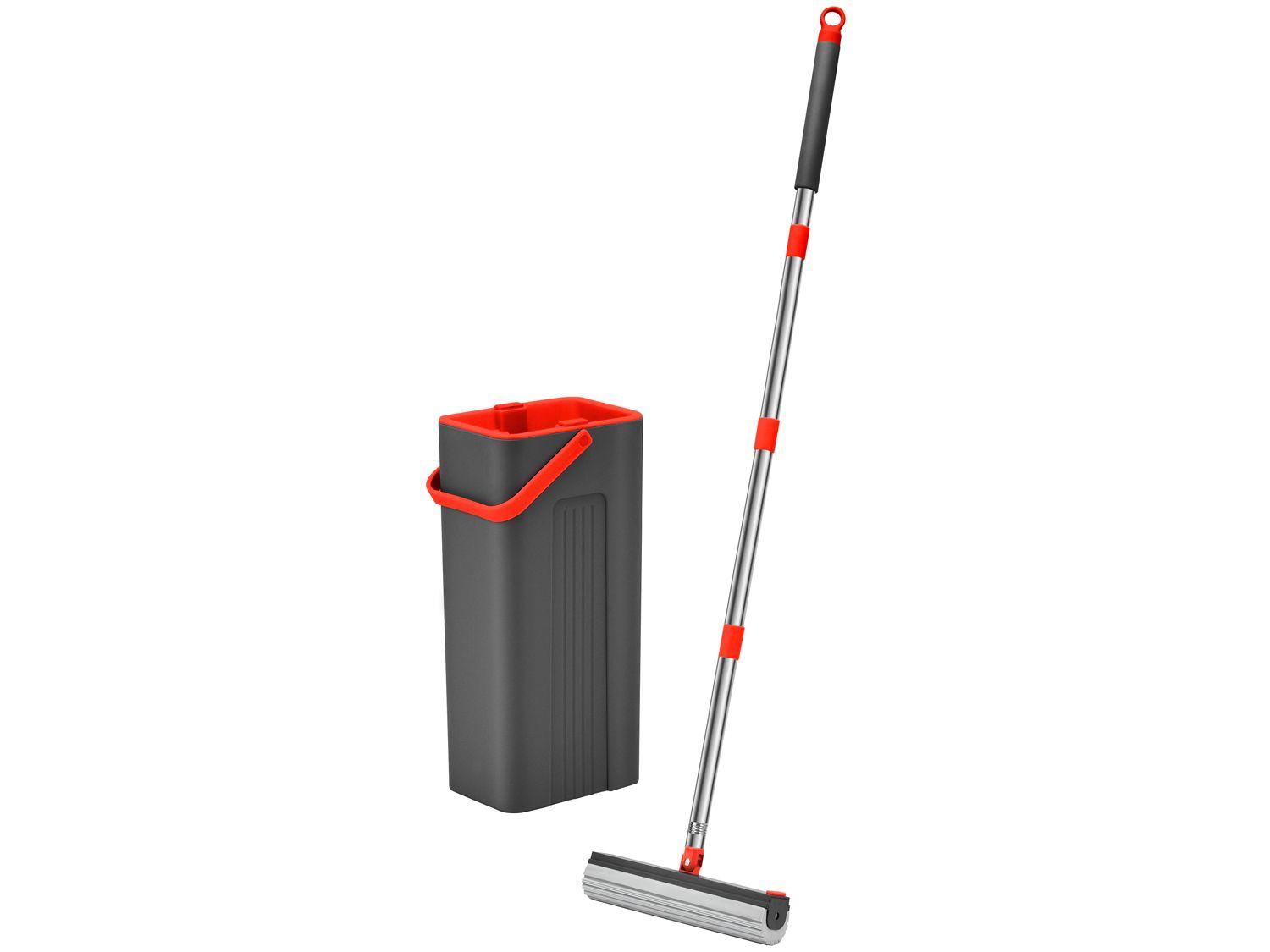 Mop Esponja Pro Powermaid Cinza e Vermelho