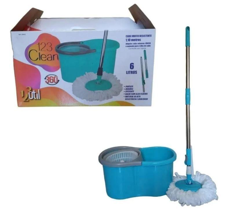 Esfregão 360 Graus MOP Balde - LITH-LT6003T