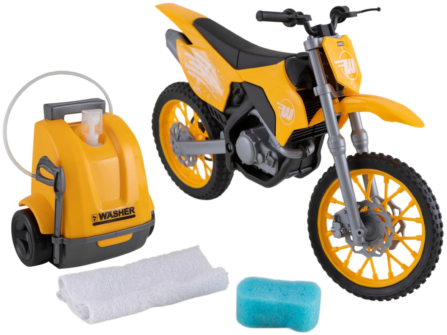 Moto de Brinquedo Lava Rápido Wash Garage Moto 