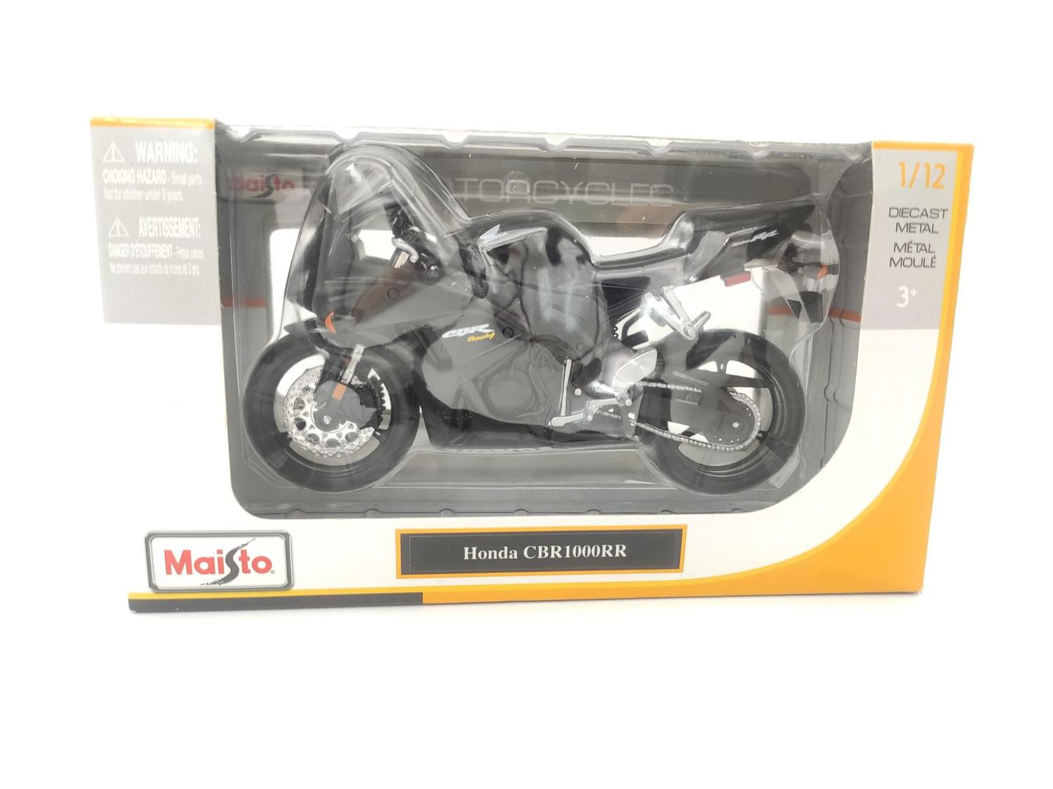 Moto de Ferro Corrida Miniatura Honda CBR1000RR 1:12 na Caixa