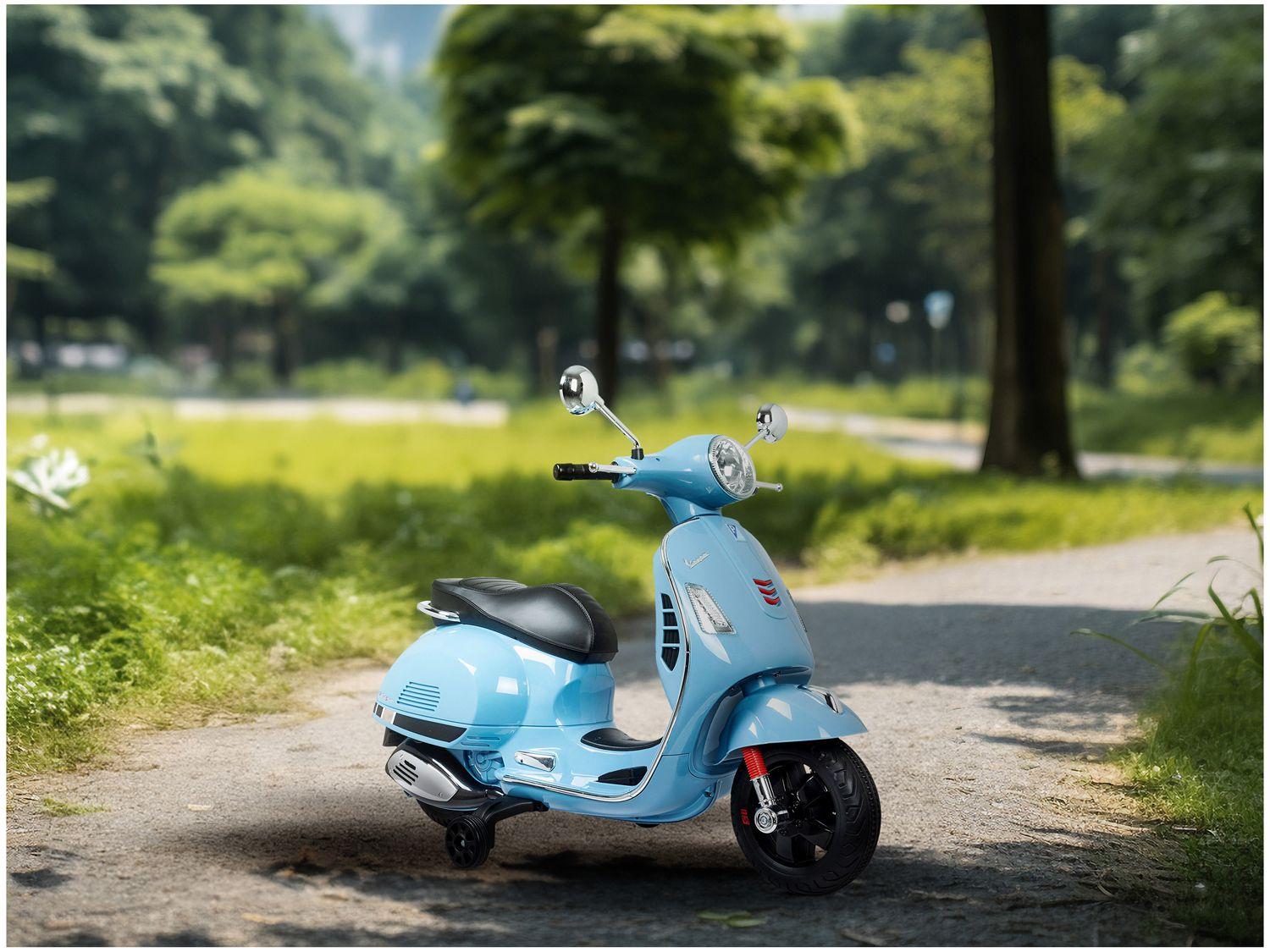Moto Elétrica Infantil 12V Vespa Bandeirante 