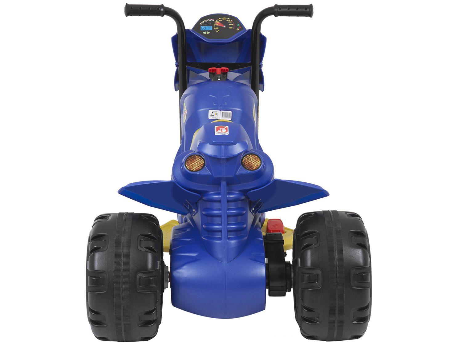 Triciclo Moto Elétrica Infantil Masculina XT3 Cross 2 Marchas Azul