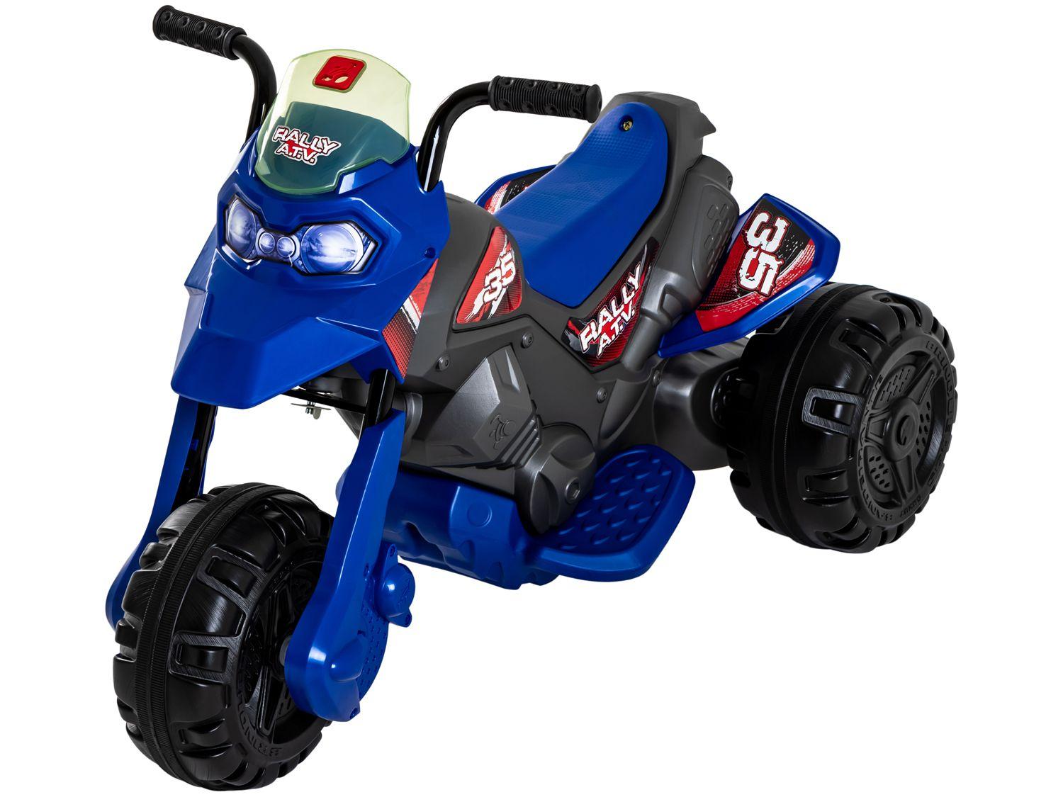 Moto Elétrica Infantil 6v Motocross Azul